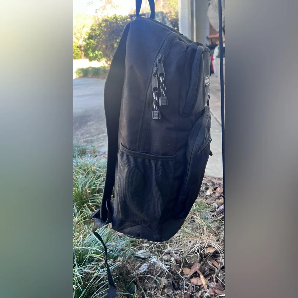 Eastport Normcore Black Basic Lightweight Backpack Minimalist - Picture 5 of 9